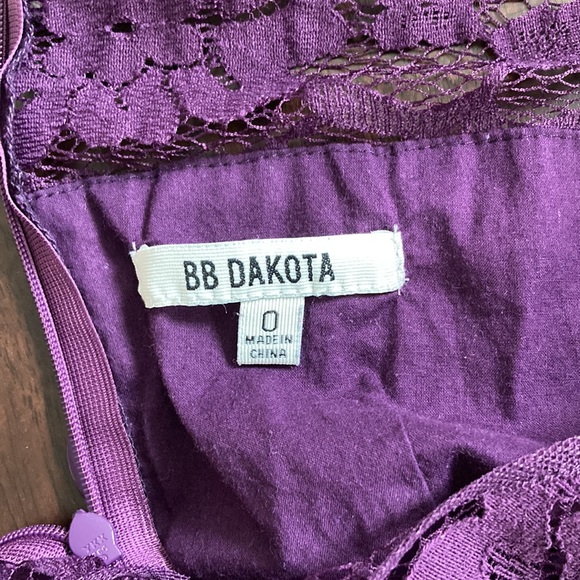 BB Dakota purple lace dress, size 0 - Picture 4 of 5